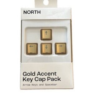 North Gold Accent Key Cap Pack Arrow Keys Spacebar Mechanical Keyboard